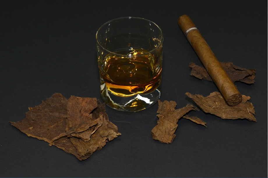 cigars and scotch